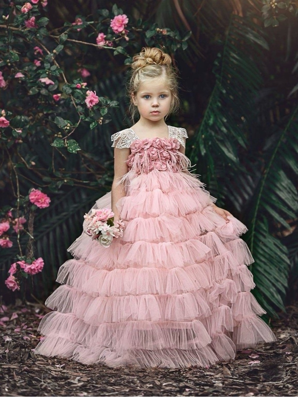 Dollcake Shower Her With Flowers Tulle Dress Whimsical Photography Girls 4